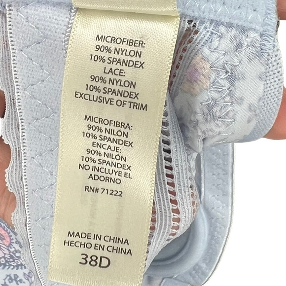 NWT Jessica Simpson Set of 2 Underwire Padded T-Shirt & Paisley Bras 38D - Picture 4 of 4